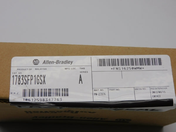 ALLEN BRADLEY 1783-SFP1GSX SER. A DATE: 2012 NSFS