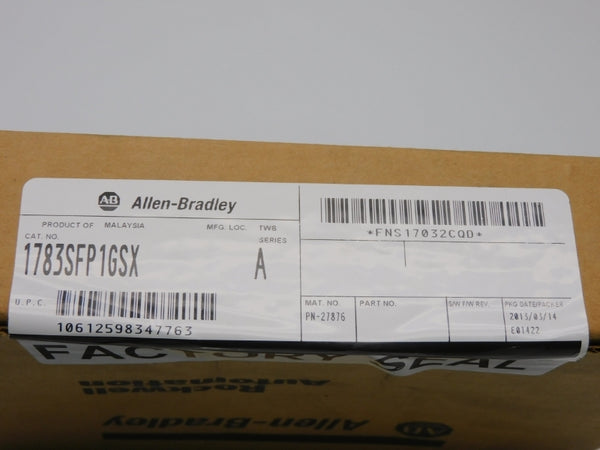 ALLEN BRADLEY 1783-SFP1GSX SER. A DATE: 2013 NSFS