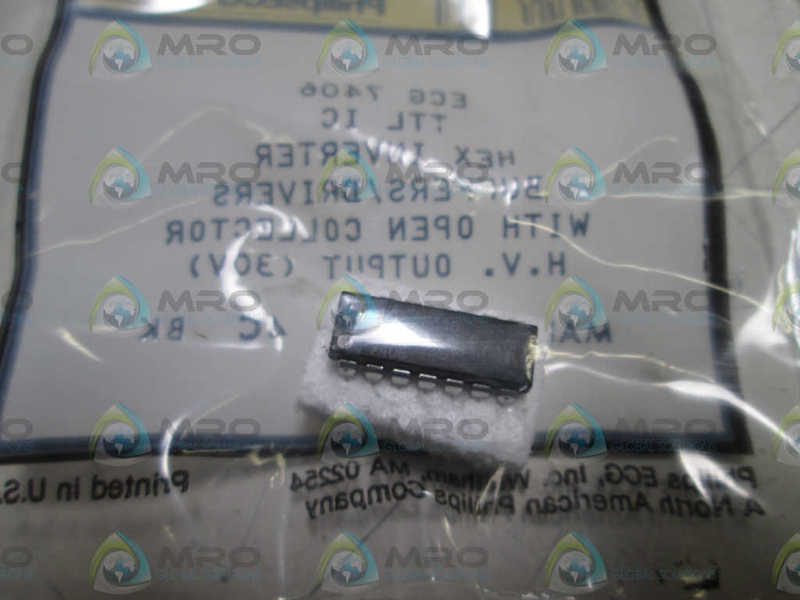 LOT OF 10 ECG HEX INVERTER 7406 NSMP