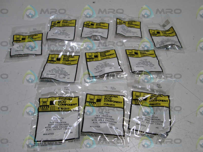 LOT OF 11 ECG HEX INVERTER 7406 NSMP
