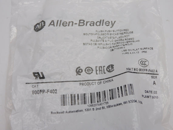 ALLEN BRADLEY 800FP-F402 SER. A NSMP
