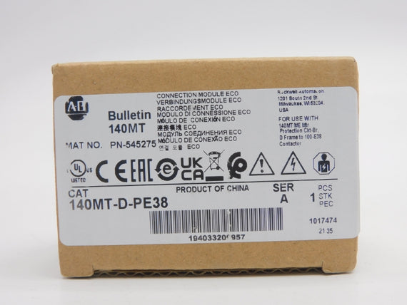 ALLEN BRADLEY 140MT-D-PE38 SER. A 600VAC 40A (BR/WH) NSMP
