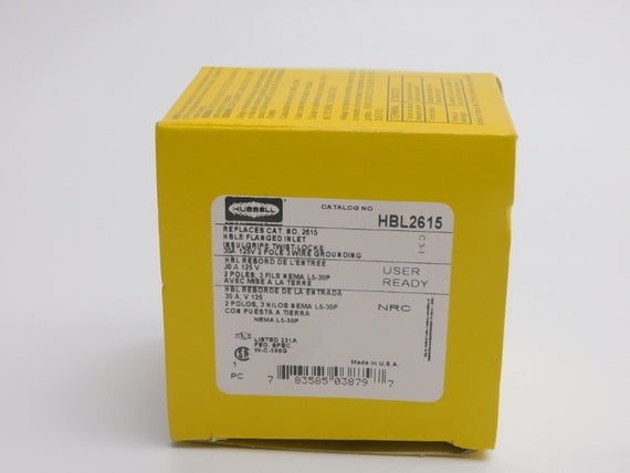 HUBBELL HBL2615 125V 30A NSMP
