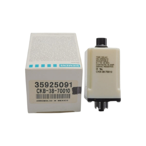 POTTER&BRUMFIELD SIEMENS CKB-38-700-10 240VAC 10A 0.1-10S NSMP