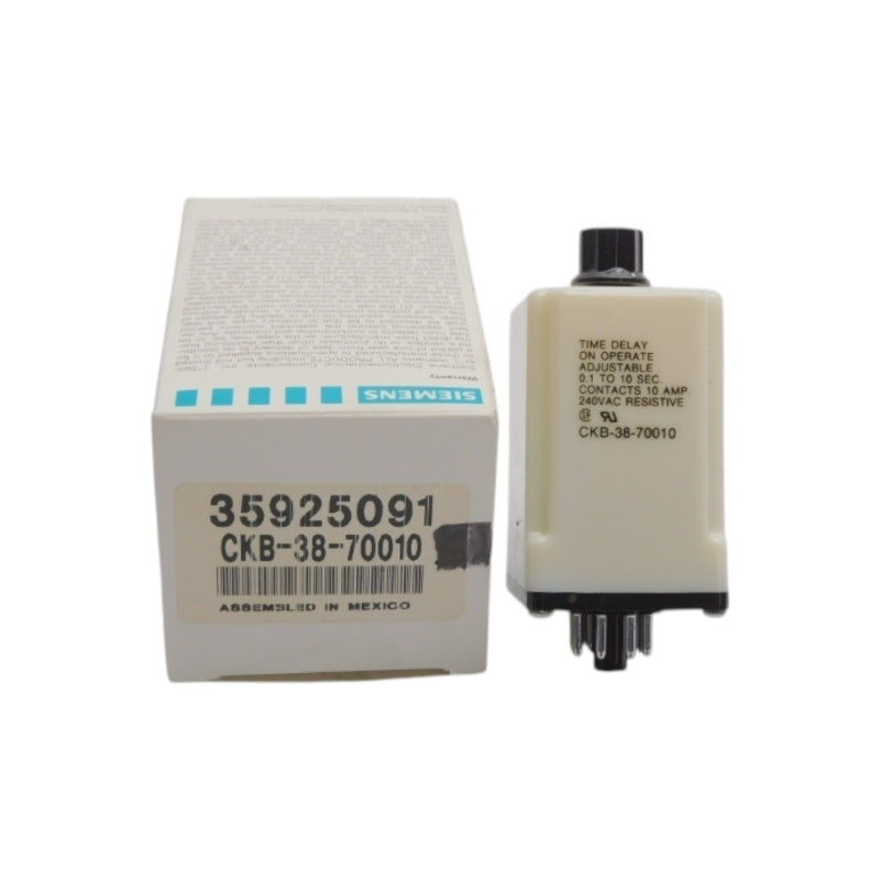 POTTER&BRUMFIELD SIEMENS CKB-38-700-10 240VAC 10A 0.1-10S NSMP