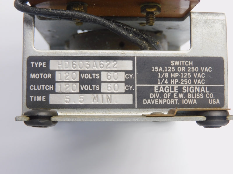 EAGLE SIGNAL HD603A622 120V 15A 5.5M UNMP
