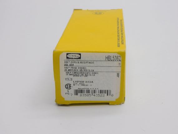 HUBBELL HBL5362 125V 20A NSMP