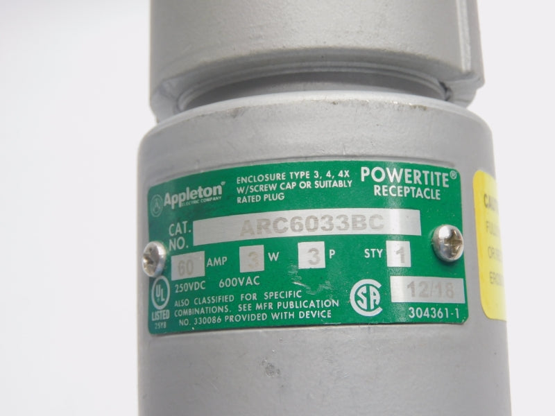 APPLETON ARC6033BC 600VAC 60A NSNP