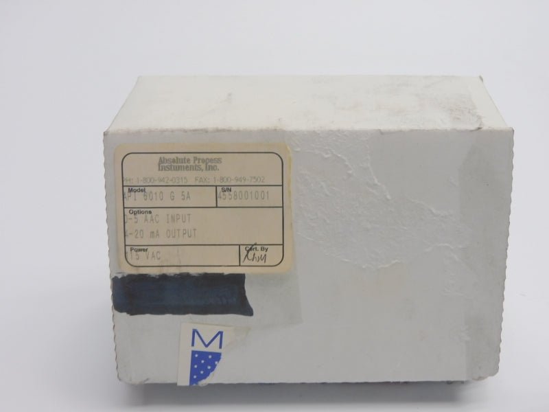 ABSOLUTE PROCESS INSTRUMENTS API6010G5A 115VAC NSMP