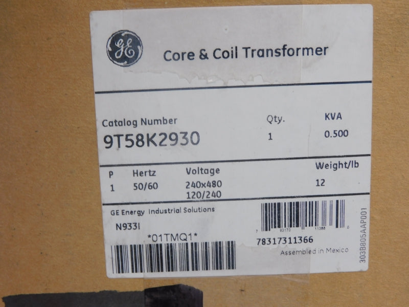 GENERAL ELECTRIC 9T58K2930 240/480V NSMP
