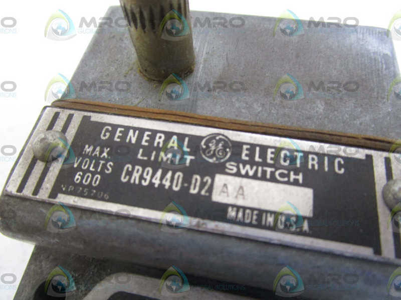 GENERAL ELECTRIC CR9440-D2AA UNMP