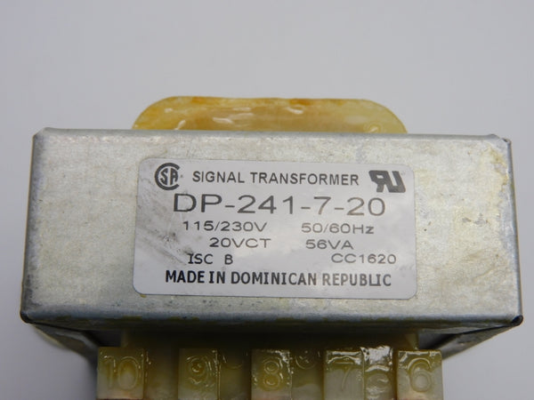 SIGNAL TRANSFORMER DP-241-7-20 115/230V NSNP