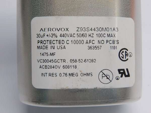AEROVOX Z93S4430M01A3 440VAC NSNP