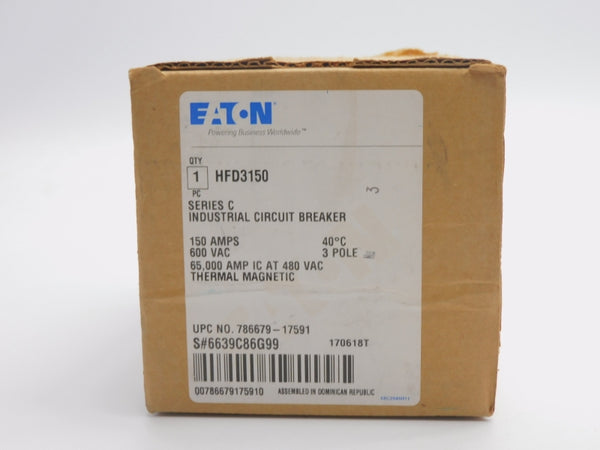 EATON HFD3150 SER. C 600VAC 150A NSMP