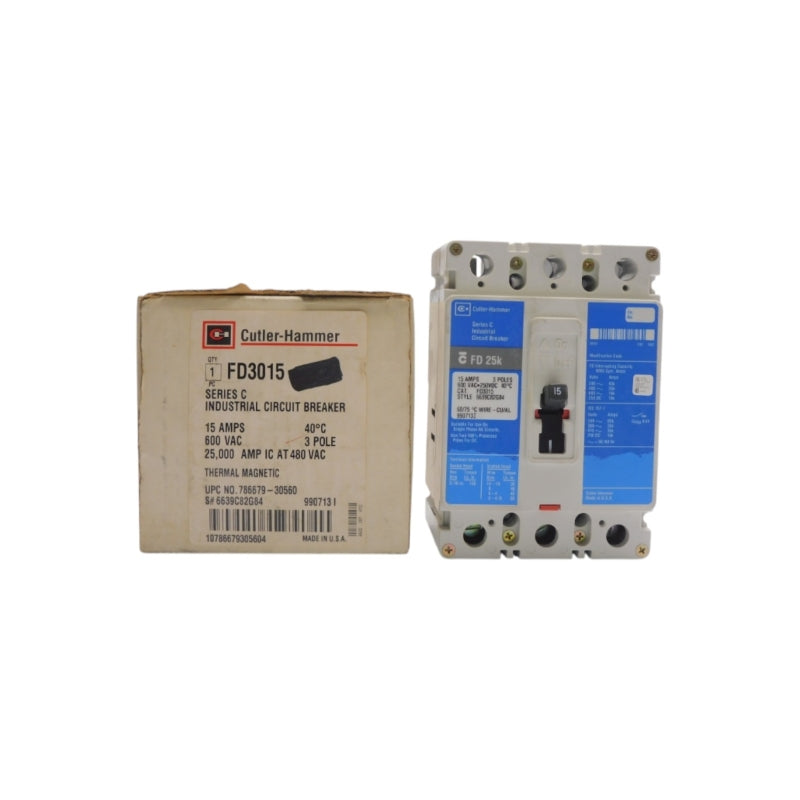 CUTLER HAMMER FD3015 SER. C 600VAC 15A NSMP