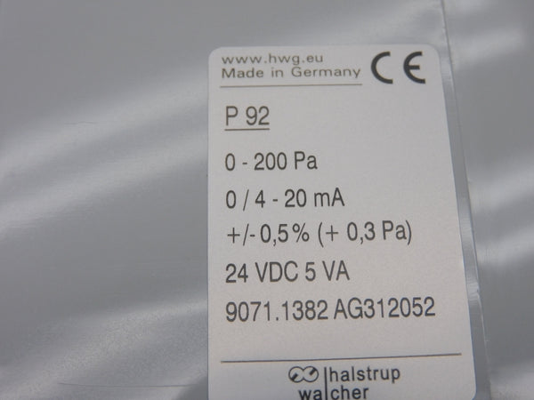 HALSTRUP WALCHER P92 24VDC NSMP