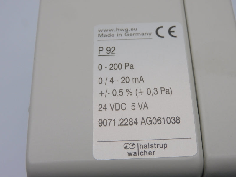 HALSTRUP WALCHER P92 24VDC (AS IS) NSMP
