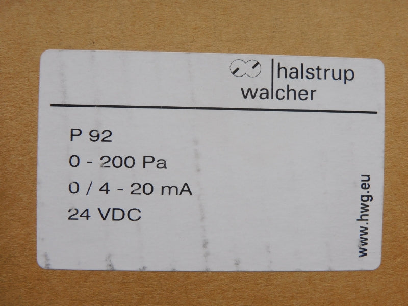 HALSTRUP WALCHER P92 24VDC (AS IS) NSMP