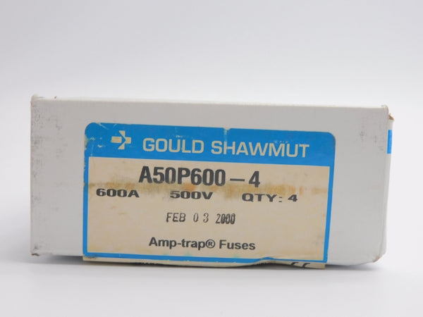 GOULD SHAWMUT A50P600-4 500V 600A (PKG OF 4) NSMP
