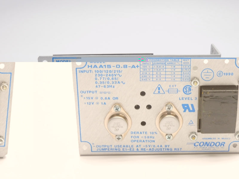 CONDOR HAA15-0.8-A+ 240V 0.77A NSMP