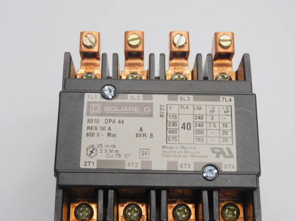SQUARE D 8910DPA44V02 SER. B 110-120V 40A NSMP