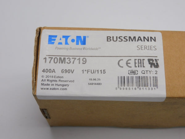 EATON 170M3719 690V 400A (PKG OF 2) NSMP