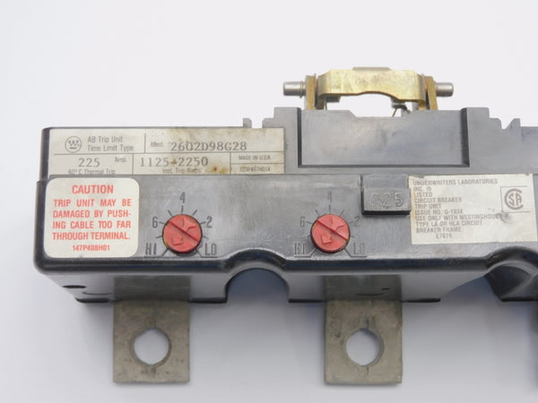 WESTINGHOUSE 2602D98G28 225A UNMP