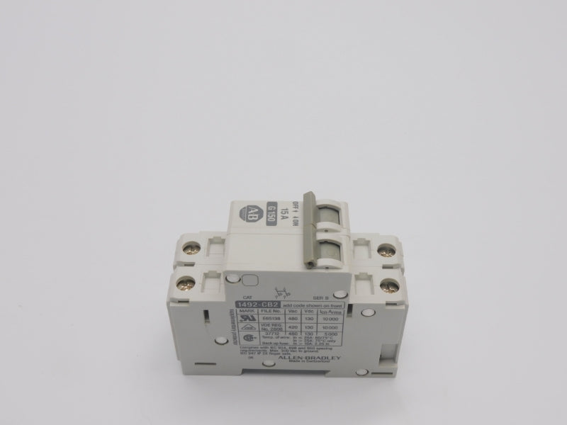 ALLEN BRADLEY 1492-CB2G150 SER. B 480VAC 15A (BK/BL) NSMP