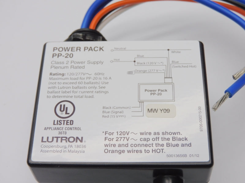 LUTRON PP-20 120/277V 16A NSMP