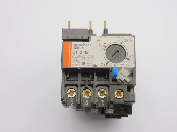 SPRECHER+SCHUH CT3-12 600V 2.5-4.0A UNMP