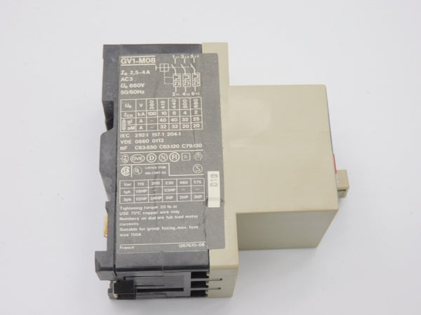 TELEMECANIQUE GV1-M08 660V 2.5-4A NSMP