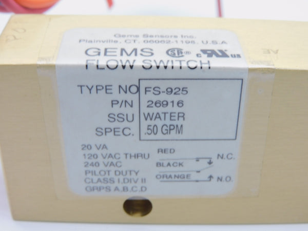 GEMS FS-925 26916 240VAC .50GPM NSMP