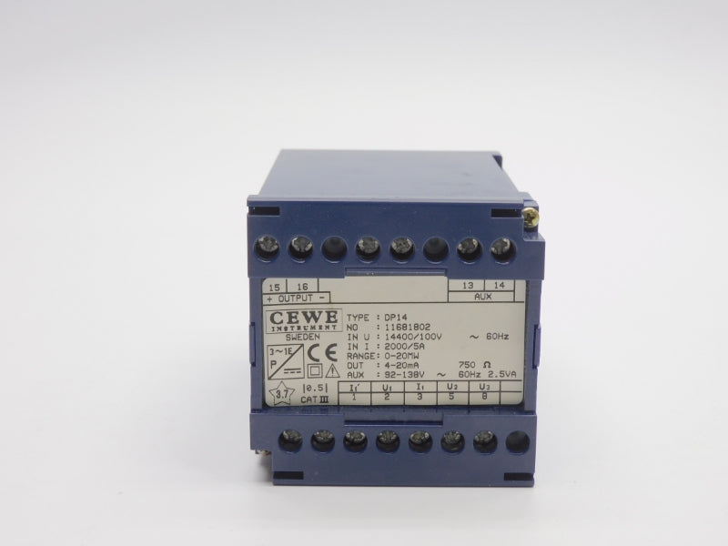 CEWE INSTRUMENT DP14 11681802 92-138V 5A NSMP