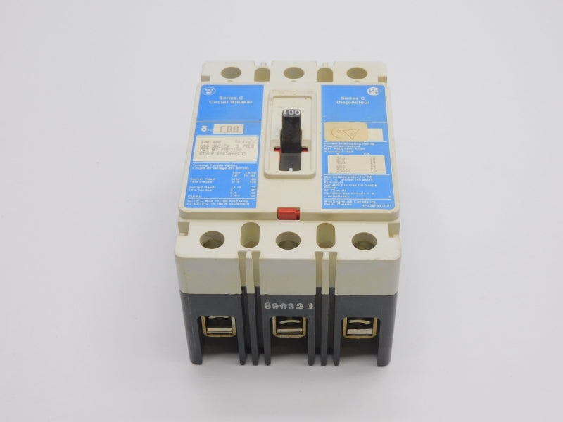 WESTINGHOUSE FDB3100 SER. C 600VAC 100A UNMP
