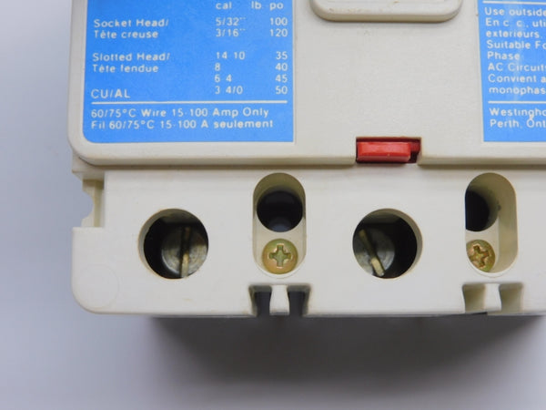 WESTINGHOUSE FDB3100 SER. C 600VAC 100A UNMP