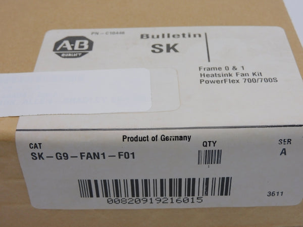 ALLEN BRADLEY SK-G9-FAN1-F01 SER. A 24VDC 0.16A NSMP