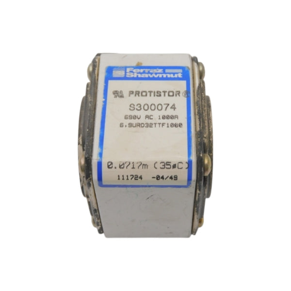 FERRAZ 6.9URD32TTF1000  S300074 690VAC 1000A (0.0717M) NSNP