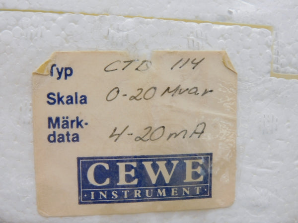 CEWE INSTRUMENT CTD114 110V 5A NSMP
