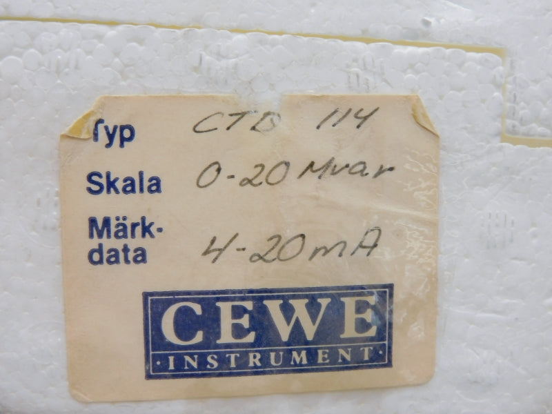 CEWE INSTRUMENT CTD114 110V 5A NSMP