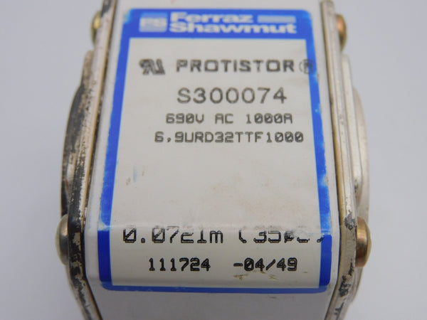 FERRAZ SHAWMUT 6.9URD32TTF1000 690VAC 1000A (0.0721M) NSNP