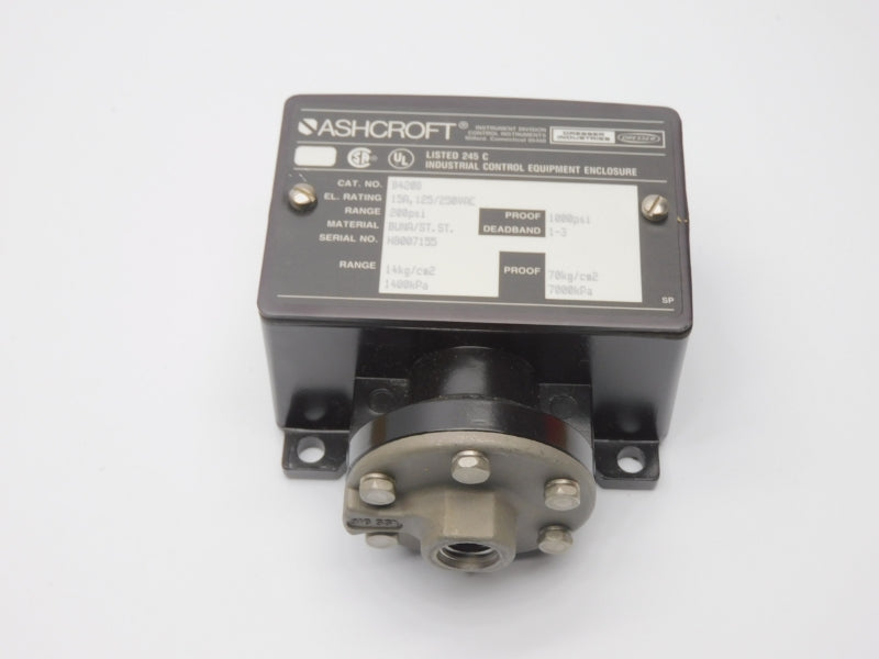 ASHCROFT B420B 125/250VAC 15A 200PSI NSMP