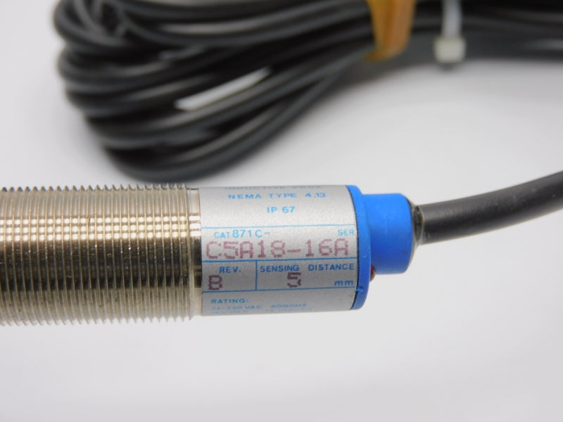 ALLEN BRADLEY 871C-C5A18-16 SER. A REV. B 24-250VAC (BK/YL) NSMP