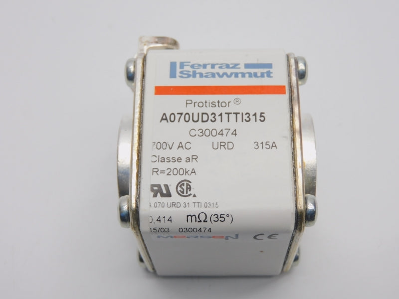 FERRAZ SHAWMUT A070UD31TTI315 C300474 700VAC 315A (0.414M) NSNP
