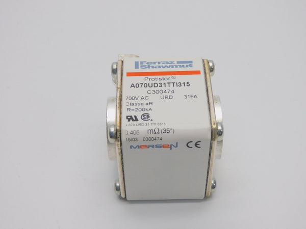 FERRAZ SHAWMUT A070UD31TTI315 C300474 700VAC 315A (0.406M) NSNP