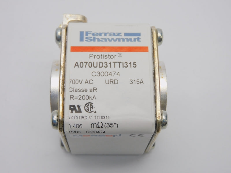 FERRAZ SHAWMUT A070UD31TTI315 C300474 700VAC 315A (0.406M) NSNP