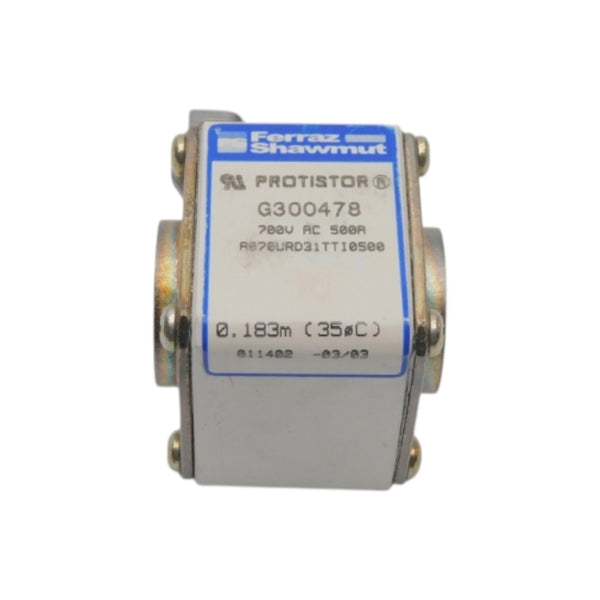 FERRAZ SHAWMUT A070URD31TTI0500 G300478 700VAC 500A (0.183M) NSNP