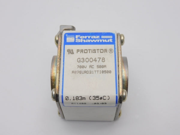 FERRAZ SHAWMUT A070URD31TTI0500 G300478 700VAC 500A (0.183M) NSNP
