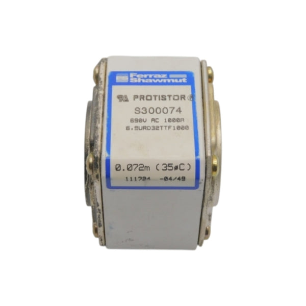 FERRAZ SHAWMUT 6.9URD32TTF1000 S300074 690VAC 1000A (0.072M) NSNP