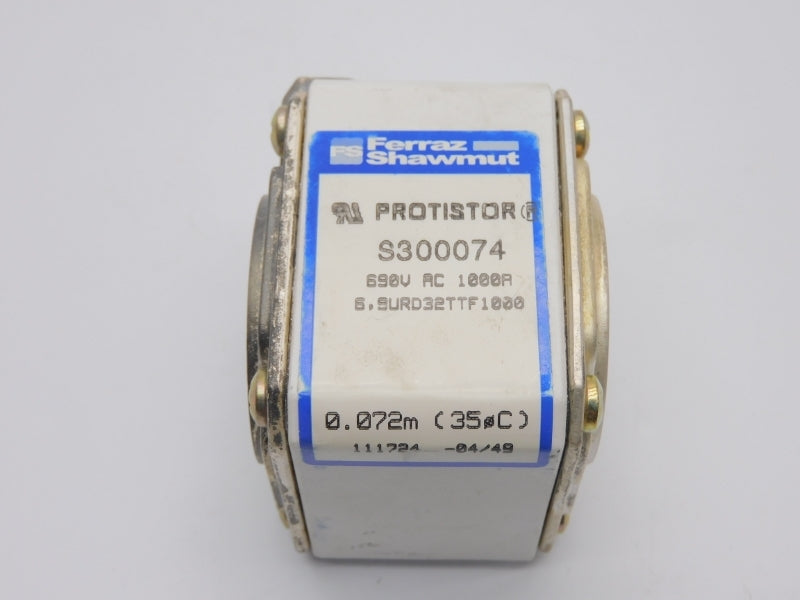 FERRAZ SHAWMUT 6.9URD32TTF1000 S300074 690VAC 1000A (0.072M) NSNP
