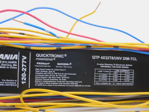 SYLVANIA QTP4X32T8/UNVDIM-TCL 120-277V 0.96A NSNP